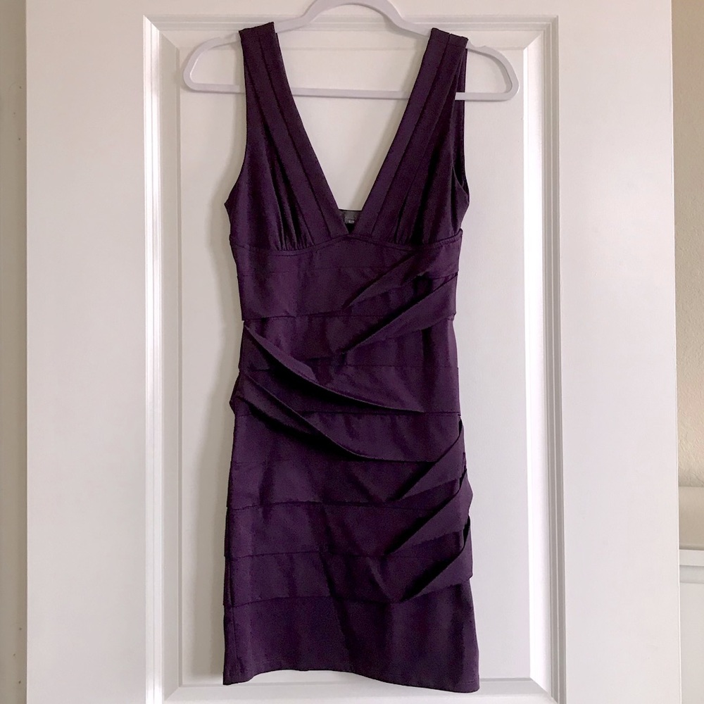 Forever 21 Party Purple Layered Dress